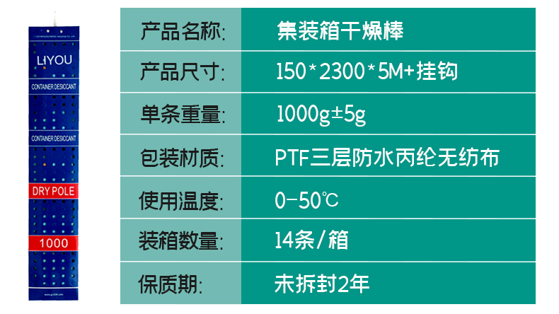 海運(yùn)集裝箱干燥劑